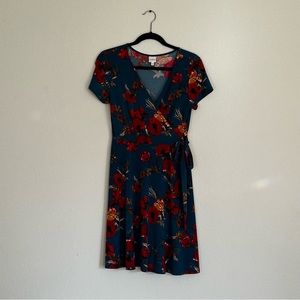 Floral wrap dress